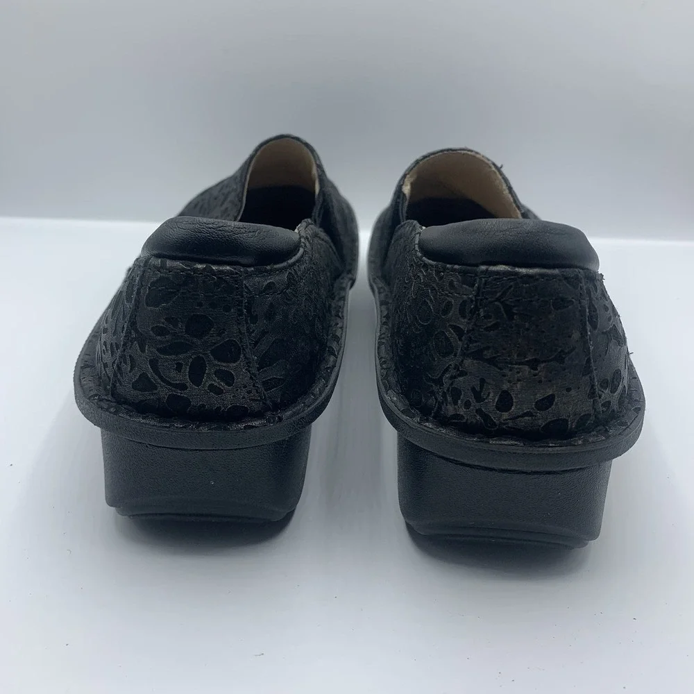 Alegria Black Delicut Leather Debra Pro Comfort Shoes EU 38 US 8-8.5
